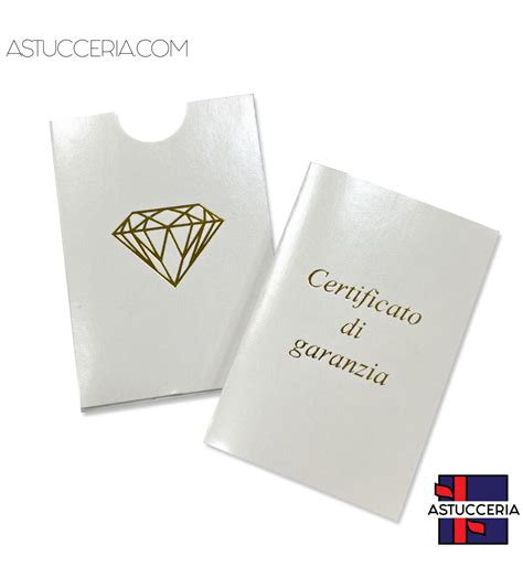 certificato garanzia gioielli